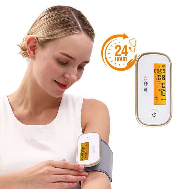 Rechargeable Sphygmomanometer Electronic Bp Machine Smart Arm Style Digital Ambulatory 24 Hour Blood Pressure Monitor