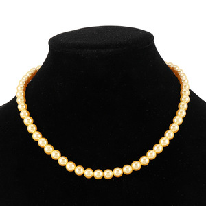 เครื่องประดับแฟชั่นชุบทองแท้ขายส่งลูกปัดแก้วสร้อยคอมุกชุดของขวัญวันครบรอบ - Product Image 6