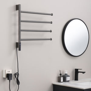 Scaldasalviette Elettrico Moderno in Acciaio Inossidabile Cromato, Regolabile, <span class=keywords><strong>per</strong></span> Hotel e Bagno, Ideale anche <span class=keywords><strong>per</strong></span> <span class=keywords><strong>Cucina</strong></span> - Vendita all'Ingrosso - Product Image 2