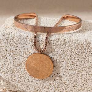 Islamic Eid Arabic Pvd Coated Stainless Steel Jewelry <b>Necklace</b> and Bracelet Bracelet Charms Quran Chair Water Proof - Product Image 3