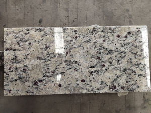 Brazilian Giallo Santa Cecilia Granito Cozinha Bancada Design Moderno Prefab Cor Bege Big Slab St. Cecilia <span class=keywords><strong>Granite</strong></span> Tile - Product Image 6