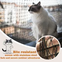 Filet de protection pour balcon de chat, maille de sécurité pour jardin, résistant aux morsures, en métal