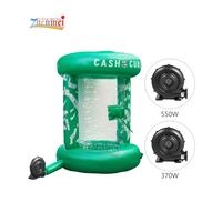Zhenmei Cube Gonflable Cash Money Attraper Machine Stand/Portable Gonflable Money Booth à vendre