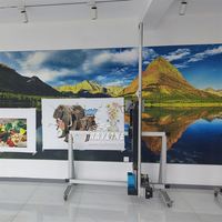 Printer Dinding & Lantai AI 4K HD16 dengan Sistem Stepper Torsi Tinggi, Perangkat Pencetakan Inkjet UV Vertikal untuk Seni yang Akurat