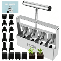 KZR - Machine manuelle en acier pour la fabrication de blocs de terre et le compactage du sol, idéale pour le jardinage (provenance Zhejiang)