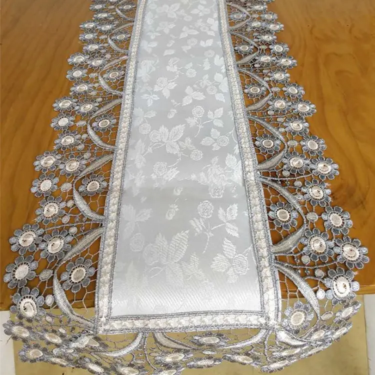 Hot sale golden color modern premium party table runner