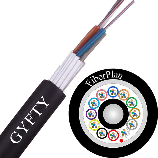 Fiberplan Gyfty Stranded Loose Tube Non Metallic Strength Member Non Armored Cable Outdoor Fibre Optic Cables gyfty