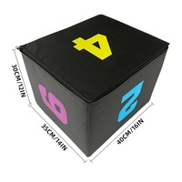 Caja de Salto Pliométrica, Caja de Salto para Equilibrio y Fitness, Taburete de Entrenamiento Combinado Progresivo para Mejorar la Capacidad de Salto