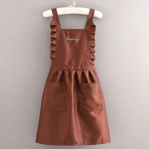 DUOLAI Tạp Dề Làm Sạch Nhà Bếp Bằng Vải Cotton Làm Đẹp Tùy Chỉnh Cho Nữ Có Trang Trí Hình Trái Tim - Product Image 5