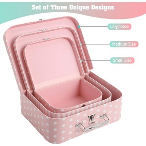 3-piece cardboard tote <b>box</b> storage <b>box</b>, suitable for <b>photo</b> storage and furniture storage, customizable as needed - Product Image 2