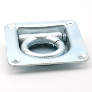 Anneau en D encastré pour attache de remorque, en acier zingué, pour fixation de cordes de chargement de camion - Product Image 1