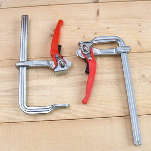60mm Throat Depth Ratchet Rail F Clamp Quick Release Steel F Clip Pliers for Assembly for <b>Woodworking</b> DIY <b>Tools</b> - Product Image 3