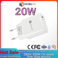 Chargeur mural USB-C personnalisé 20W, bloc de charge rapide à port unique, téléphone portable en gros, adaptateur secteur original 20W