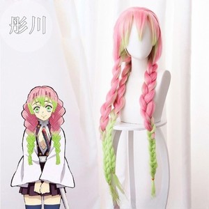 Tongchuan วิกผมคอสเพลย์ชุดปิศาจสังหาร kesshou Shinobu Kocho nezuko kamado tsuyu tsuyu-วัสดุสังเคราะห์สำหรับผู้ใหญ่และเพศ - Product Image 4