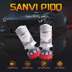 Sanvi New P100 Mini <b>H4</b> Led Projector Lens Headlight for 12V Car Lamp Lighting System - Product Image 2