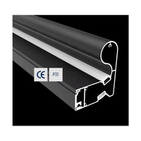 Profilé LED en alliage d'aluminium pour l'éclairage de la main courante d'escalier Surface anodisée T5 Temper