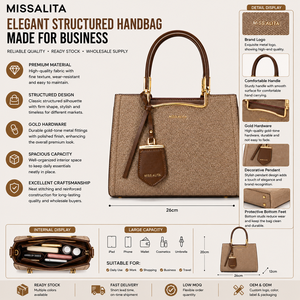 Sac <span class=keywords><strong>de</strong></span> <span class=keywords><strong>travail</strong></span> en <span class=keywords><strong>cuir</strong></span> PU pour femmes, sac à main professionnel, fournisseur en gros MISS ALITA - Product Image 2