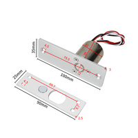 Serrure électrique miniature étanche à verrouillage de sécurité DC 12V pour contrôle d'accès, pêne dormant électronique pour porte