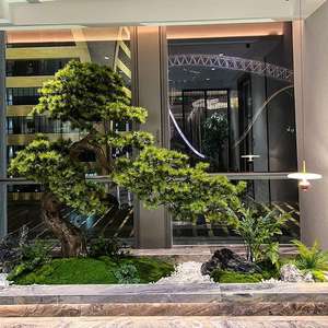 Árboles de Cedro y Pino Artificiales de Alta Simulación, Bonsái para Jardinería, Decoración <span class=keywords><strong>Interior</strong></span> y Exterior, Plantas Artificiales - Product Image 2