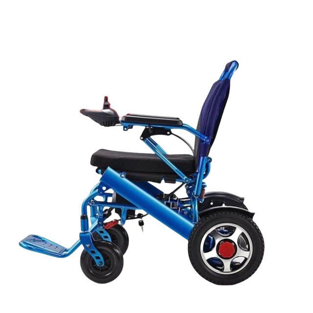 Lightweight Aluminium Portable Motorized Power Wheelchair for Elderly Disabled Electric Mobility Aid Rehabilitation Equipment