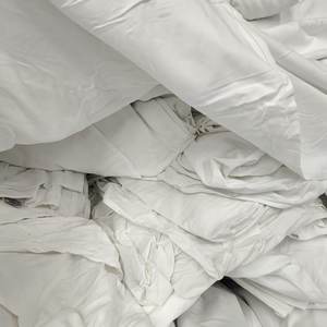 दूसरा हाथ मिम्बा सफेद बिस्तर की चादरें काले थोक में प्रयुक्त कपास की सफाई शीटिंग रैग्स - Product Image 1