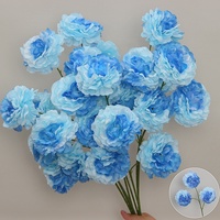 Mur floral artificiel en soie pour mariage, toile de fond florale artificielle pour événements, fêtes et photos, fleurs artificielles bleues