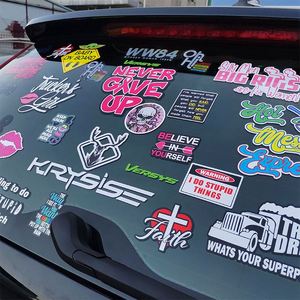Custom Design Personalized Logo Adhesive PVC/<b>Vinyl</b> Waterproof Stickers Silkscreen/UV Printing Print Cut Branded Car Decal Pack - Product Image 5