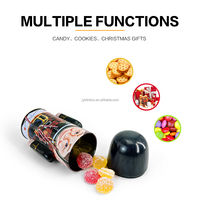 Boîte en métal JYB pour figurines de poupées, idéale pour le stockage de chocolats, bonbons et biscuits, emballage cadeau festif, sans danger pour les aliments
