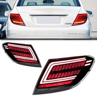 Nouvel ensemble de feux arrière Mercedes-Benz Classe C W204 2007-2013 E260, clignotants séquentiels LED modifiés effet écailles de dragon