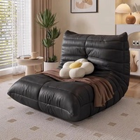Fauteuil de détente moderne en cuir réglable pour chat, convertible en canapé une place pour salon et chambre à coucher