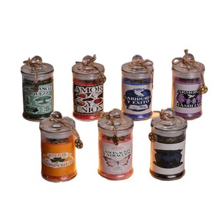 Velas de Bendición de Siete Temas Transfronterizas, Cera de Soja Natural, Flores Secas, Artesanía Mágica de Vertido, Meditación y Sanación - Product Image 5