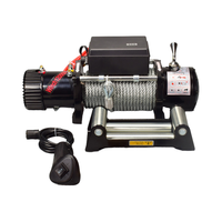 Mini treuil électrique 12v fabriqué à la chaîne, treuil électrique de voiture tout-terrain 4x4 utilisé de 12000lbs 12V 24V avec corde synthétique