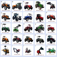 Traktor Pertanian 4WD 75hp Multifungsi dengan Loader untuk Pengangkutan, Panen, dan Konstruksi
