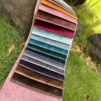 Tissu de canapé en velours floral imprimé sur mesure 220-370GSM 142cm Tissu d'ameublement laminé OEM ODM Échantillons gratuits correspondant aux couleurs
