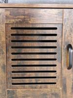 Cage pour chien, meuble de canil d'intérieur en bois, rectangulaire, double porte, grande cage pour chien avec plateau coulissant antidérapant, lavable à la main