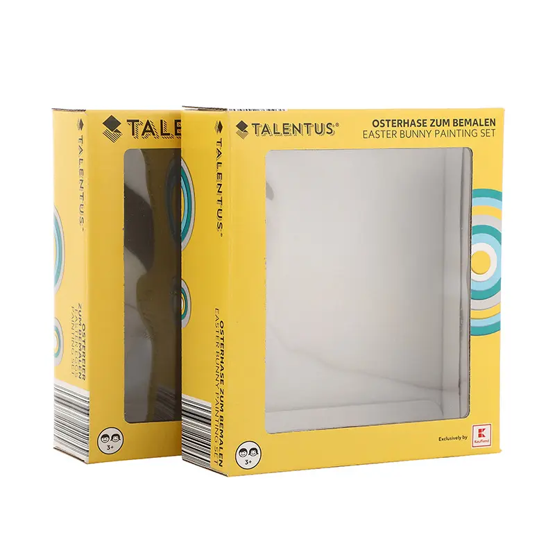Angelol – boîte en carton ondulé pliable personnalisée, boîte en papier d'emballage de jouets pour enfants avec fenêtre en PVC