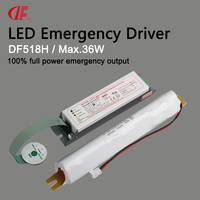 Kit de conversion de sortie d'urgence pleine puissance 25W-36W Alimentation d'urgence LED pour panneau lumineux à tube T8