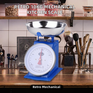 เครื่องชั่งสปริงแบบดั้งเดิม รุ่น Practical10kg  วัสดุสแตนเลส  ความแม่นยำ 1 กรัม  เหมาะสำหรับชั่งผลไม้และผักในครัว  รุ่น ATZ H - Product Image 4