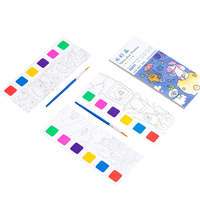 BECOL Neuerscheinung kreativer DIY-Kindergarten-Graffiti-Malerebuch tragbares Aquarellmalerebuch mit Pigmenten für Kinder