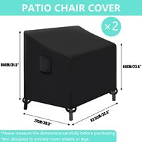 Housse de Table et de chaise imperméable aux Uv, personnalisée, pour meubles de canapé, de jardin, de Patio, d'extérieur, anti-poussière