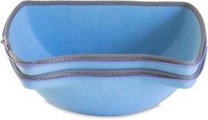 Lichtblauw Vilt Cubby Cat Face Versierde Dierenhuis Even Groot Kattenbed - Product Image 3