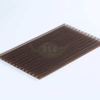 Plaque alvéolaire en polycarbonate de 4 mm, 6 mm, 8 mm, 10 mm, 12 mm, 14 mm, 16 mm