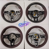 Volant en cuir pleine fleur adapté à la Porsche 718 ancien modèle, mise à niveau vers le nouveau modèle pour Porsche 911 970 958, volant personnalisé