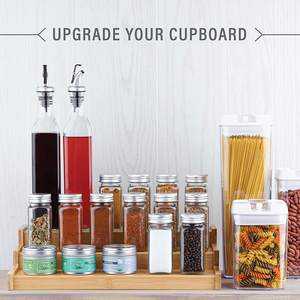 במבוק ספייס <span class=keywords><strong>Rack</strong></span> ארגונית עבור ארון 3-Tier, עבור מזווה השיש, עמיד למים, ולא החלקה מדף, - Product Image 2