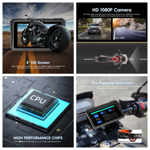 Podofo - Monitor <span class=keywords><strong>de</strong></span> Navegación Inalámbrico para Motocicleta <span class=keywords><strong>de</strong></span> 5 Pulgadas con Pantalla Portátil, Carplay, Android Auto, 2 Cámaras, TMPS, Venta al por Mayor <span class=keywords><strong>de</strong></span> Fábrica - Product Image 5