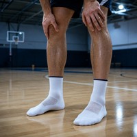 Calcetines de Baloncesto Elite Acolchados con 168 Hilos, Programa Club Supply, Calcetines Deportivos para Hombre para Torneos