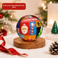 Balles anti-stress en mousse PU imprimées pour Noël, douces et élastiques, jouets anti-stress, décorations de festival