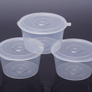 Contenants à sauce et coupelles à condiments en plastique transparent personnalisés en usine avec couvercles articulés anti-fuite - Product Image 3