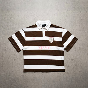 เสื้อโปโลชายแขนสั้นลายทางปักโลโก้สั่งทำขายส่ง พร้อมเสื้อเชิ้ตติดกระดุมลายทางสกรีนพิมพ์ - Product Image 3