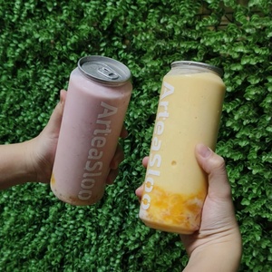 Tại Gói Tùy Chỉnh Nhựa Lon Cho Cà Phê Lạnh 350Ml 500Ml Nước Đá Uống Pet Lon Chai Nhựa Lạnh Uống Nước Trái Cây - Product Image 3